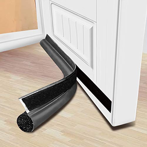 MAXTID 36 Inch Grey Door Draft Blocker Weatherstripping Soundproofing Door Sweep Guard