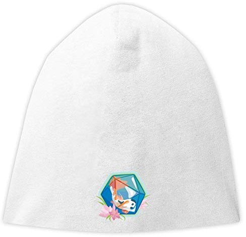 D20 20 Sided Dice Koi Fish Minimalistic Graphic Jersey Beanie Hut Dünne Slouch Cap Unisex One Size