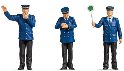NOCH® Bahnpersonal, Handkolorierte Figuren, 1:22,5 (G) für Modelleisenbahn und Dioramen
