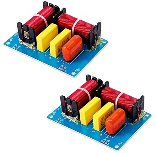 VOANZO 2PCS 180W Speaker Crossover 2 Way High and Low Frequency - Crossover Point 2900Hz for HI-FI Bookshelf, Centre, and Surround Speakers