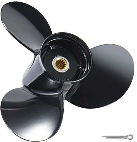 JSPROP Bootspropeller passend für Johnson Evinrude OMC Stern Drive 40-140 PS Motoren 13 Spline Tooth Außenborder Prop RH OEM Propeller für 50 60 65 70 75 85 88 90 100 110 112 115 120 125 135 PS