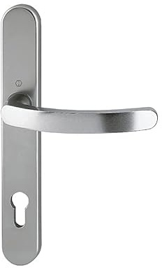 HOPPE Luxemburg Set - Türgriff-Set - Griff - Edelstahl, 100% - Silber - 250 x 36 mm