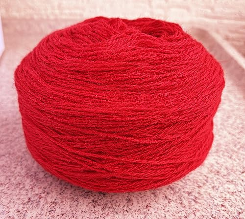 Gewicht 100g. 100% Wollgarn für die Strickmaschine, ca.400m/100g, HÖCHES QUALITET!!, NATUR PRODUKT!, SEHER WEICH!!, WIR ARBEITEN DIREKT MIT HERSTELLER! (KÖNIG ROT)