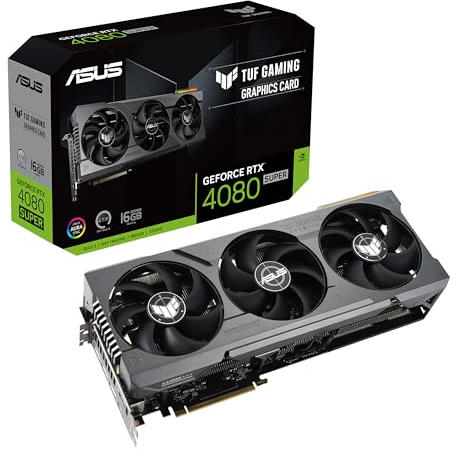 ASUS TUF Gaming NVIDIA GeForce RTX 4080 Super – Carte Graphique Gaming (16GB GDDR6X, PCIe 4.0, HDMI 2.1a, DisplayPort 1.4a)