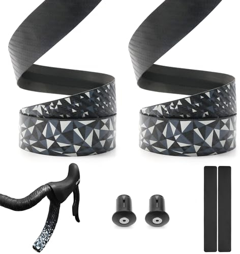 GoHZQ Lenkerband Rennrad Rutschfest und Stoßdämpfend Lenker Griffband, 2 Rollen & Einfach Montieren, für Rennrad Mountainbike und Urban Cycling (Grau)