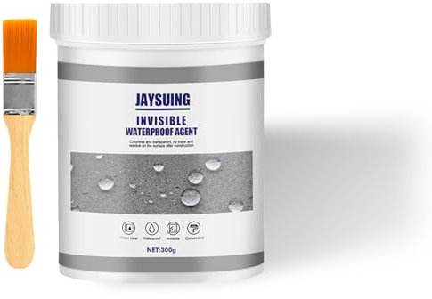 300g Transparenter Wasserdichter Beschichtungsmittel,Transparente Wasserdichte Versiegelung,Wasserdicht Dichtmasse,Jaysuing Invisible Waterproof Agent,für Badezimmer, Toilette, Fliesen, Wände, Dach