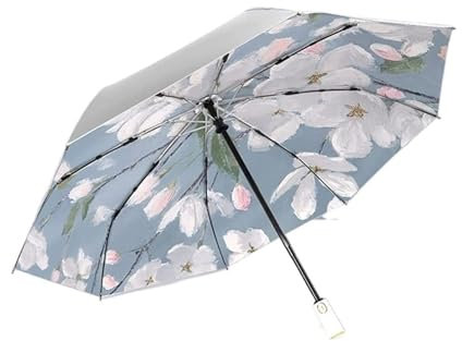 ATMRC Taschenschirme Winddichte Regenschirme, automatischer Regenschirm, faltbare Regenschirme, Sonnenschirm, Regenschirm, weiblich, kompakt, tragbar, Sonne, Regen, Dual-Use-Regenschirme Regenschirme