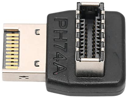 90 Degree USB 3.1 Adapter, USB 3.1 Type E Adapter USB C Right Angle Adapter 90 Degree Type C Adapter Computer Motherboard(PH74A)