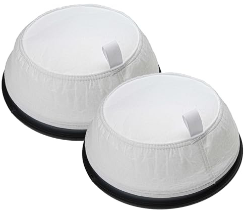 vhbw 2x Filtro de bolsa compatible con Nilfisk VP300 R, VP500, VP400 aspiradora en seco, aspiradora - Repuesto negro blanco