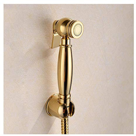 GoldSprayer Handbrause, WC-Sprayer aus massivem Messing, Wandbrause mit Schlauch for Badezimmer