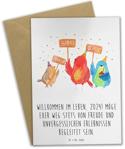 Mr. & Mrs. Panda Grußkarte 2024 Geburtstag - Geschenk, Alter, Geburtstagsgeschenk, Wünsche, hochzeitskarten, neues Jahr, Klappkarte, Geburtstagsdeko, Beileidskarte, besonderes feiern, osterkarten