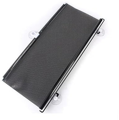 Auto Sichtschutz Fenster Universal-Sonnenschutz Fürs Auto, Faltbar, Einziehbar, Seitlicher UV-Schutz, Visier, Fenster-Windschutzscheiben-Vorhang, Sonnenschutzrollo Fürs Auto Sonnenblende(Black 50X125c