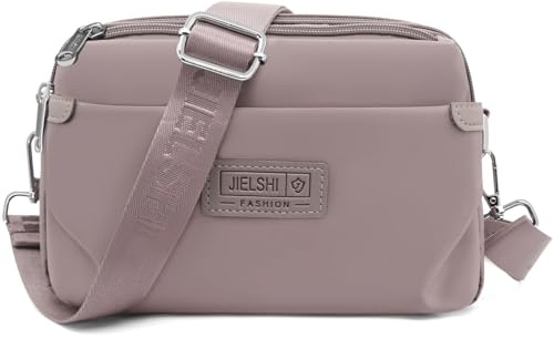 REETEE Umhängetasche Damen Wasserdicht Nylon Kleine Handtasche Damen mit Vielen Fächern Crossbody Bags Handytasche zum Umhängen Klein Damen Schultertaschen mit Verstellbar Abnehmbar Breiter Gurt