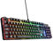 Trust GXT 871 Zora Teclado Mecánico Español QWERTY con Iluminación RGB, Interruptores Lineales Huano, N-Key Rollover Anti-ghosting, Teclado Gaming Programmable con Cable USB para PC Portátil
