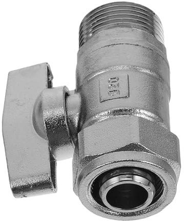 NULYLU Floor Heating Ball Valve Connector Metal Tube Fitting for Underfloor Heating System Leakproof Pipe Collars