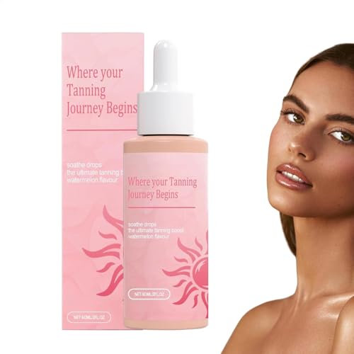 Gotas Bronceadoras Sin Sol, 60ml gotas de bronceado sin sol bebibles, got as autobronceadoras orales, Got as Para Aumentar Naturalmente La Melanina, para faciales, todos los tipos y tonos de piel