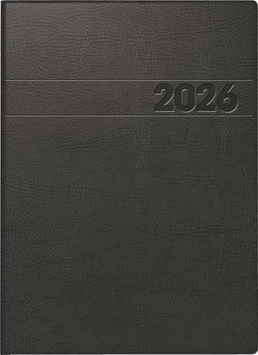 BRUNNEN Buchkalender Mod. 796 '26 | A5, Kunststoff, schwarz