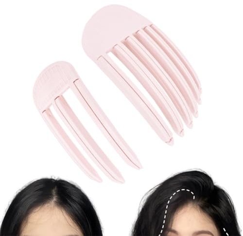 OYZOQ Clips de volumen para el cabello, 2 pinzas para dar volumen en la raíz, pinzas sin marcas, aptas para cabello largo o corto, peinado fácil