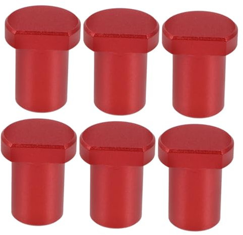 WHAMVOX 6pcs Aluminum Alloy Bench Dogs Stops for Dog Workbench Tables Woodworking DIY Projects