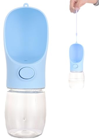 Cuenco de agua de viaje para perros – Comida compacta para perros para senderismo y viajes | Botella de hidratación de mano para mascotas, fácil de transportar, vaso para mascotas para cachorros