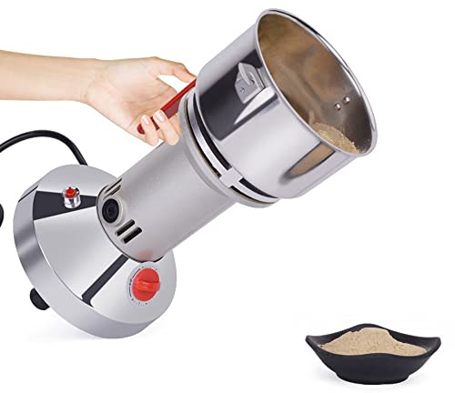 300g Moulin À Grains Électrique Moulin Cereales Acier Inoxydable Grains Poudre Machine Broyeur À Grande Vitesse Moulin À Poivre Aux Épices Pour Diverses Céréales Muesli Arachide Soja Pour La Maison