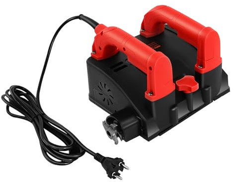 Raschietto elettrico leggero da 1200 W, nero + rosso, superficie piana e profondità regolabili, strumento per raschietti da parete, adatto per pareti in cemento, pareti dipinte