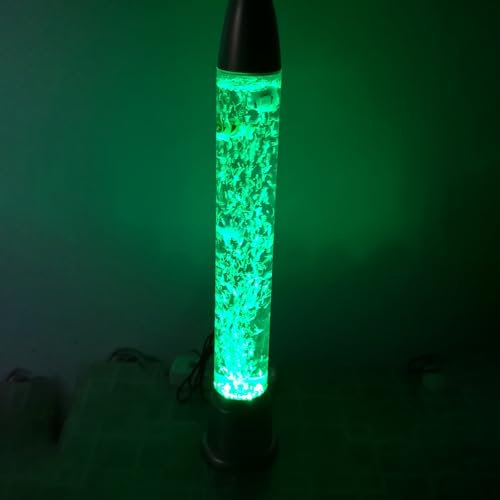 Lámpara de lava con forma de pez, tubo de burbujas de 60 cm, luces nocturnas de escritorio con cambio de color RGB, luz sensorial relajante for dormitorio, decoración de escritorio y regalo relajante.
