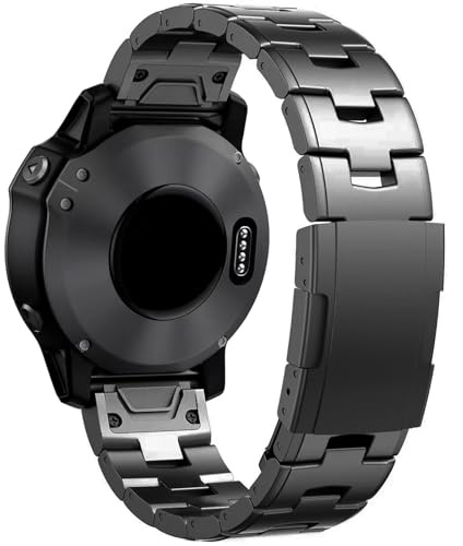 synsing 26 mm titaniumband med snabbförslutning, kompatibelt med Fenix 7X Pro Sapphire Solor/6X Pro/5X Plus, 22 mm metallarmband 22 mm kompatibelt med Fenix 7/6 Pro/5 Plus/Forerunner, 26mm, Titan