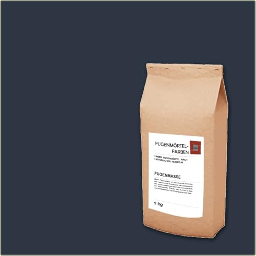 Fugenmörtel-Farben | Einsetzbar für Fugen im Innen- und Außenbereich auf Wand- und Bodenflächen (Anthrazit, 1kg)