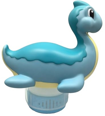 Genérico Flotador de Cloro: dispensador de tabletas para Piscina, para bañera de hidromasaje, Control de Flujo Ajustable, diseño Flotante Duradero, Herramienta para el Cuidado del Agua,