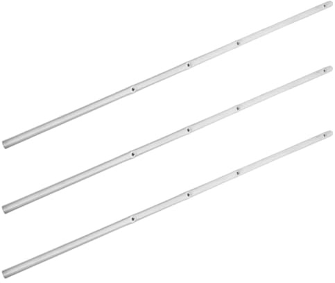 Kisangel Aste di Acciaio 6Mm 41,5Cm per Calcio Balilla Maniglie Comfort Set 3 Pezzi Accessori per Tavolo Calcio Balilla Uso Ricreativo Ragazzo Ragazza e Adulti