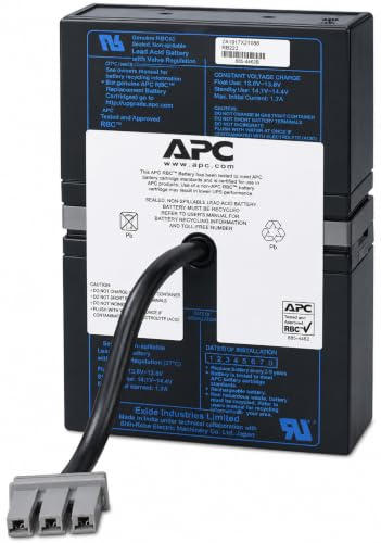 APC by Schneider Electric RBC33 - Ersatzbatterie für Unterbrechungsfreie Notstromversorgung (USV) von APC by Schneider Electric - passend für Modell SC1000I, unbekannt, 149 x 64 x 197 mm