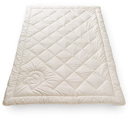 Öko Planet Duo Winterbettdecke mit Schafwoll-Füllung 155x220 cm, extra warme Bettdecke mit Bio Baumwollbezug, Verschiedene Größen (155 x 220 cm)