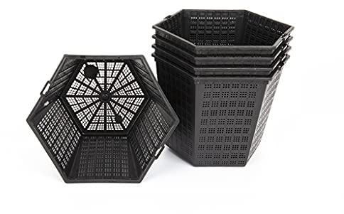 Lincolnshire Pond Plants Ltd 3 x 3LTR Hexagon Pots - Baskets for Ponds