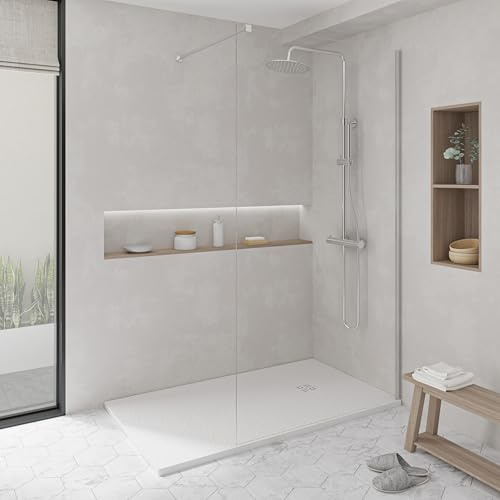 KOES - Plato de Ducha de Resina Modelo NILO – 120x200 – Blanco RAL 9003