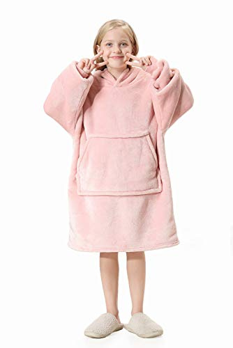 Flannel Kids Children's Hoodie Blankets, Soft Lightweight Flannel Fabric, Oversized Soft And Cosy