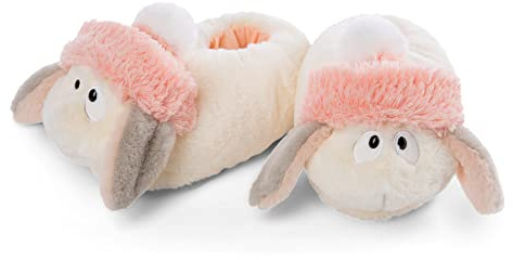 NICI Hausschuhe Hase Liska figürlich Gr. 34-37 M I Plüsch-Hauschuhe für Kinder rutschfest I Warme Kuscheltier für Mädchen & Jungen – 48340