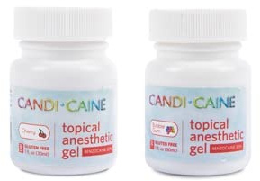 The Essentials Candi Caine, Topical Anesthetic Gel 2Pack, 1 oz, Bubble Gum Flavor and Cherry Flavor, 1 oz.