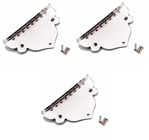 Milisten 3 Piezas Cordal De Mandolina De 8 Cuerdas Cordal De Guitarra Con Tornillos Fabricante De Guitarras Cordal Chapado En Triángulo Repuesto De Mandolina Cola Tonos Terrestres