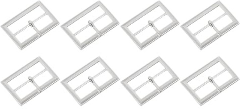 QUARKZMAN Stück Metall-Rollenschnallen, mm (,) Einzelpin-Schnalle Rechteckige Triglides Schieber Verstellbarer Riemenhalter für Taschen, Mäntel, Lederhandwerk ()
