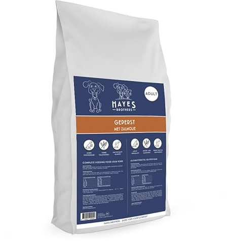 Hayes Brothers Hundefutter mit Lachsöl - 14 kg - Unterstützt gesunde Gelenke und Fell - Reich an Omega-3 Lachs - Für Erwachsene und ältere Hunde geeignet - Natürlich gepresst & hypoallergen