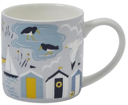 Ulster Weavers Tazza da 250 ml, in porcellana Bone China, tazza da caffè/tè, gabbiano/vela/mare/mare, lavabile in lavastoviglie e adatta al microonde