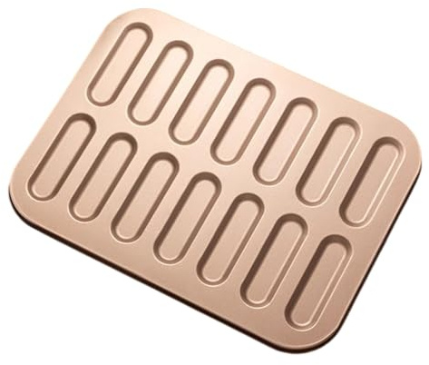 14 Slots Finger Cookie Press Carbon Steel Bread Stick Lady Finger Making Mold Biscuit Stick Baking Tray