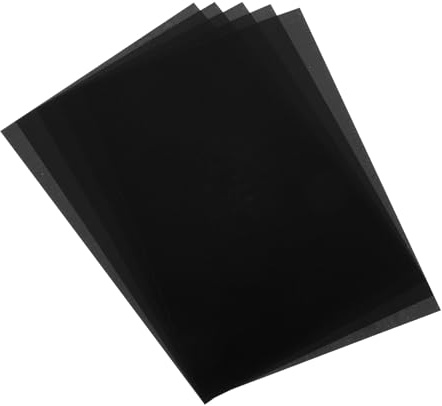 QUARKZMAN 5 Stück Schrumpffolienblätter 8x12 Zoll Schrumpffilme DIY Schwarz | Papier Wärmeschrumpfpapier, Zum Herstellen von Ohrringen Halsketten Schlüsselanhängern, Bastelprojekt