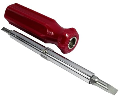 LOVIVER Screw Driver Set Repair Tool Kit,Professional with Handle Ergonomic Phillips Reversible Screwdriver for Home Auto Repair, Red