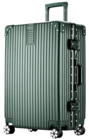 ChenYuNiu Valigia in alluminio telaio del carrello silenzioso biga cambio universale valigia retrò da 20 pollici Student Box Box Suitcase