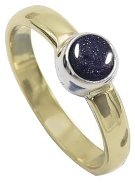 SILVERTROVE Labor-Sonnenstein Edelstein silberplattiert Stilvoller Band Ring Geschenkartikel für Männer und Frauen in Schmuck CRG1094CA9_(55 (17.5))