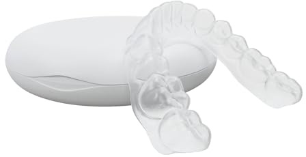 Gouttiere Dentaire Bruxisme sur Mesure, Protecteurs Buccaux Dent Sans BPA, Protection Dentaire Confortable pour le Sommeil, Protection Mandibulaire pour adultes et adolescents (Mâchoire Supérieure)