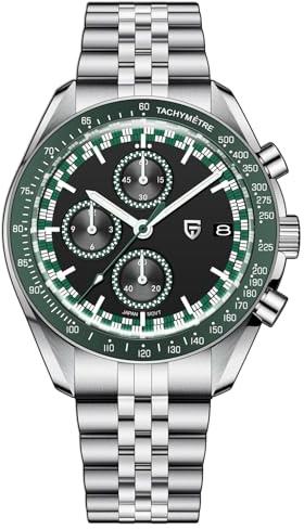 TAYSHILEY Pagani Design Orologio al Quarzo Uomo Modello PD - 1816 Quadrante 40mm Bracciale Acciaio Inox Vetro Zaffiro Sintetico Movimento giapponese TMI VK67 Cronografo