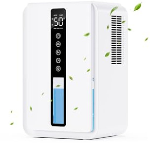 Dehumidifiers for Home with 2500ML, Sleep & Auto Humidity Mode & 3 Speeds, Dehumidifier for Drying Clothes with 6-48-Hour Timer, Auto-Off, RGB Lights, Dehumidifier for Bedroom Bathroom Damp Closet